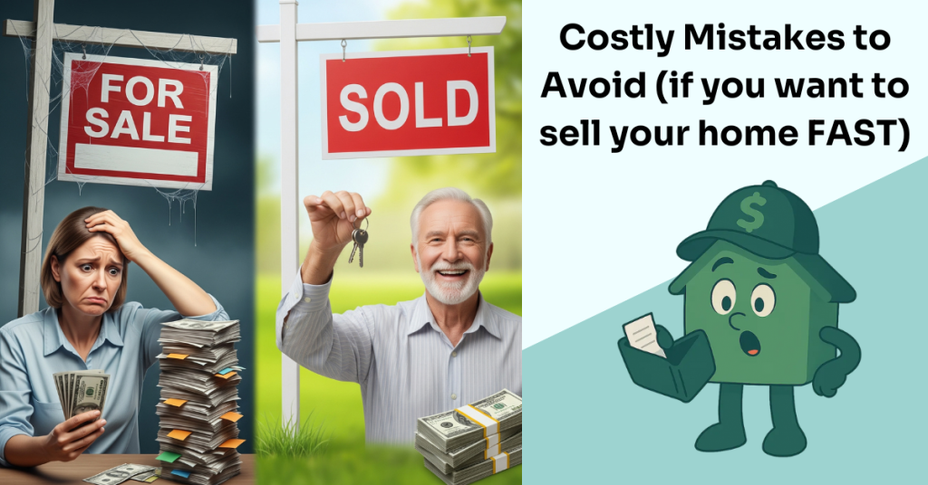 costly mistakes to avoid if you want to sell your house quickly.