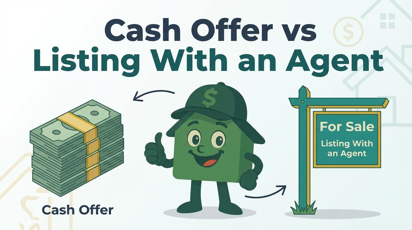 Cash offer vs listing with agent comparison House Buyers Cash